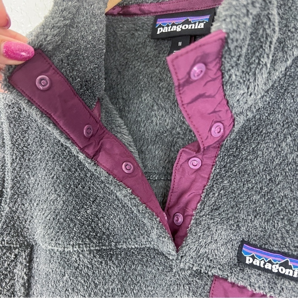 Patagonia Re-Tool Snap-T Pullover Feather Grey M Gorpcore Polartec Outdoor Gray - Picture 5 of 11